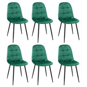 Set scaune bucatarie Gya, 6 piese, Verde