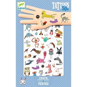 Tatuaje temporare Djeco, Mici vietati, testate dermatologic, +3 ani