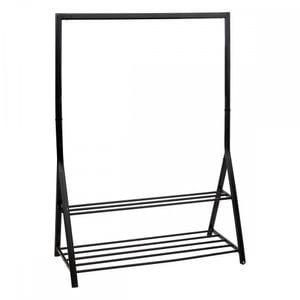 Suport Haine Athena, metal, negru, 121 x 56.5 x H 167 cm