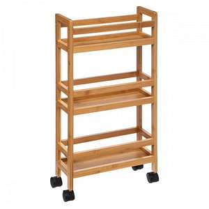 Etajera Rauli, bambus, 36 x 15 x H. 74.5 cm