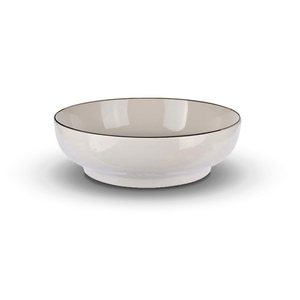 Bol ceramic Kitchtic, pentru supa, desert, cereale, salata si paste, rezistente la cuptorul cu microunde si masina de spalat vase, ideal pentru cadouri, alb, 250 ml