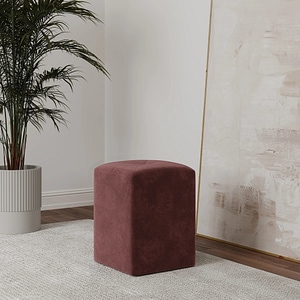 Taburet tapitat haaus Talin, Stofa, L 35 x l 35 x H 45 cm, Mov