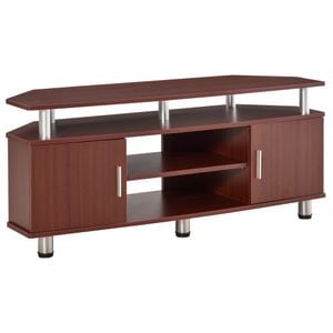 Mobilier pentru tv 2 rafturi HomCom, 120x39.5x52cm, pAl, maro