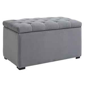 Cufar multifunctional pentru depozitare HomCom, 75 x 40 x 42cm, MDF, Gri