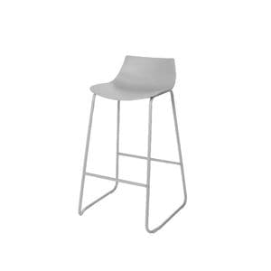 Scaun bar GoodHome, gri, metal, 70 cm, Karkalla