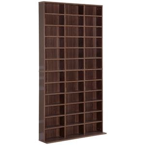 Biblioteca de perete HomCom, 195x102x23.5cm, PAL, Maro