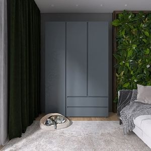 Dulap Light ShL 3, Everest, 137 cm x 52 cm x 208 cm, Grafit