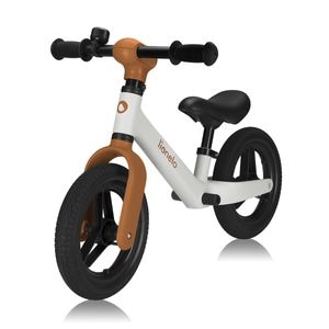 Bicicleta fara pedale Lionelo Toni, Cu ghidon si sa reglabile, Ultra usoara, 2.8 Kg, 18 luni+, Sustine 30 kg, Conform cu standardul EN71-1/2/3, Certificata TUV SUD, Bej