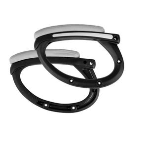 Set 2 cotiere pentru scaun de birou DacEnergy, material rezistent, 8 dopuri de mascare, gri