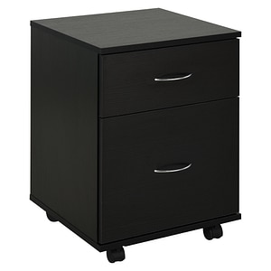 Comoda pe roti pentru birou HomCom, 41x39x58cm, PAL, Negru
