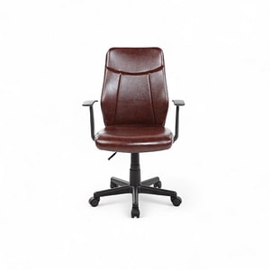 Scaun birou Kiwari Maya, suprafata PU & PVC, brate PP, mecanism comun, lift negru, baza nylon, Maro