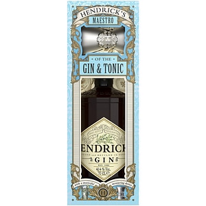 Gin Hendrick's, 41.4%, 0.7l, Jigger + cutie