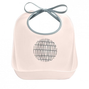 Baveta plastic Beaba, Pink