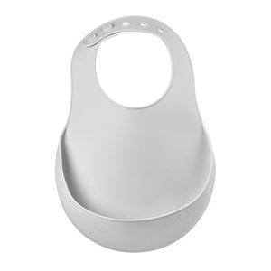 Baveta silicon Beaba, Light Grey