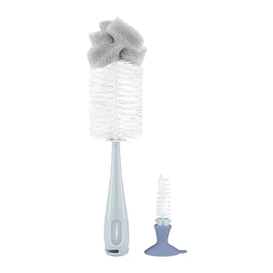 Perie KikkaBoo pentru biberoane, 2 in 1, Blue