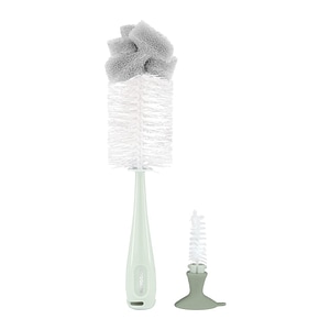 Perie KIkkaBoo pentru biberoane, 2 in 1, Mint