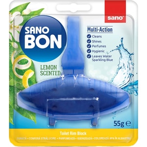 Odorizant toaleta SANO Bon Blue Lemon, 55 g