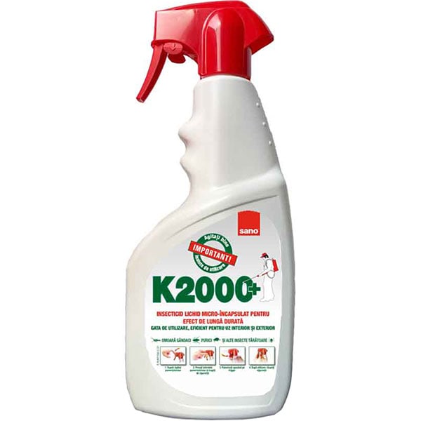Solutie anti-insecte si taratoare SANO K-2000+, 750 ml