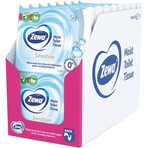 Hartie igienica umeda ZEWA Sensitive, 16 pachete, 42 bucati