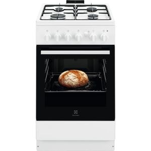 Aragaz ELECTROLUX LKG504012W, 4 arzatoare, Gaz, L 50 cm, Grill, Rotisor, alb