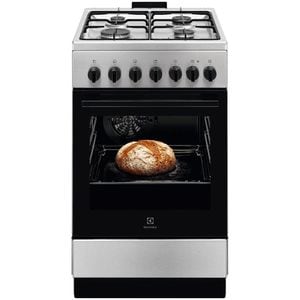 Aragaz ELECTROLUX LKK520022X, 4 arzatoare, Gaz + Electric, L 50 cm, Grill, inox