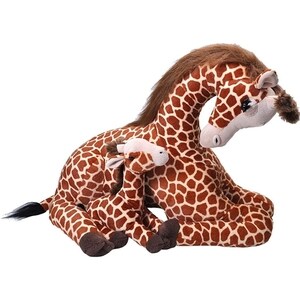 Jucarie de Plus Wild Republic Mama si Puiul Girafa Jumbo 50 x 35 x 50 cm
