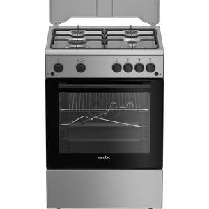 Aragaz ARCTIC ABGG6611DTTLX, 4 arzatoare, Gaz, L 60 cm, Grill, Rotisor, inox