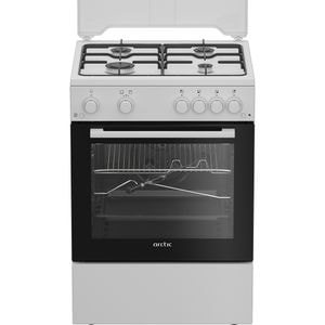Aragaz ARCTIC ABGM6611DTTL, 4 arzatoare, Gaz, L 60 cm, Grill, Rotisor, alb