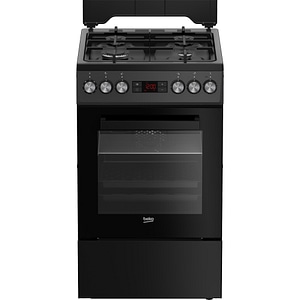 Aragaz BEKO FSM52330DAON, 4 arzatoare, Gaz + Electric, L 50 cm, Grill, antracit