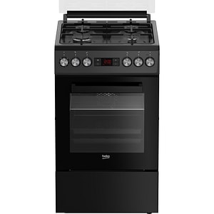 Aragaz BEKO FSM52330NAO, 4 arzatoare, Gaz + Electric, L 50 cm, Grill, antracit