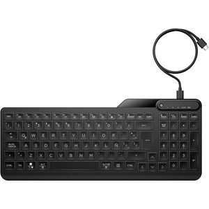 Tastatura cu fir HP 400, USB, negru