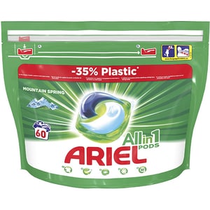 Detergent capsule ARIEL All in One PODS Mountain Spring, 60 spalari
