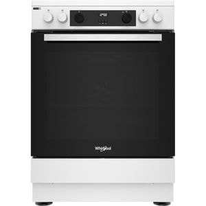Aragaz WHIRLPOOL WS68G8CHW/E, 4 arzatoare, Gaz + Electric, L 60 cm, alb