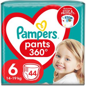 Scutece chilotel PAMPERS Pants Jumbo Pack nr 6, Unisex, 14-19 kg, 44 buc