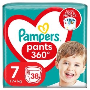 Scutece chilotel PAMPERS Pants Jumbo Pack nr 7, Unisex, 17 kg+, 38 buc