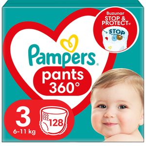 Scutece chilotel PAMPERS Pants Mega Box nr 3, Unisex, 6-11 kg, 128 buc