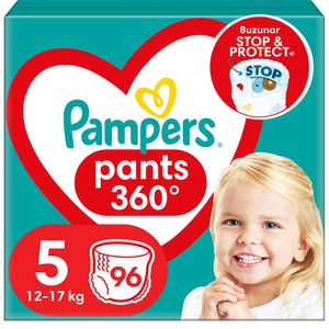 Scutece chilotel PAMPERS Pants Mega Box nr 5, Unisex, 12-17 kg, 96 buc
