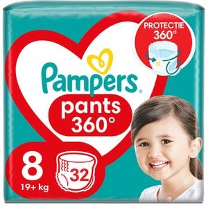 Scutece chilotel PAMPERS Pants Jumbo Pack nr 8, Unisex, 19 kg+, 32 buc