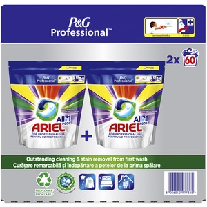 Detergent capsule ARIEL Professional All in 1 PODS Color, 120 spalari