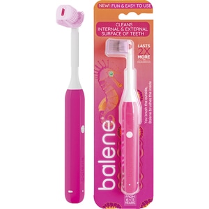 Periuta de dinti copii BALENE, fucsia