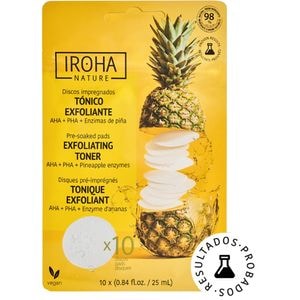 Dischete exfoliante IROHA Ananas, 10buc