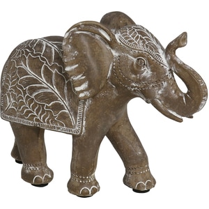 Statueta decorativa Elefant Life, rasina ABS, 8 x 21 x 16 cm, maro
