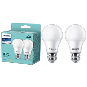 Set 2 becuri LED PHILIPS 8720169191730, E27, 13W, 1521lm, lumina neutra