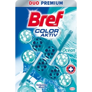 Odorizant toaleta BREF Turquoise Aktiv Ocean, 2 x 50g