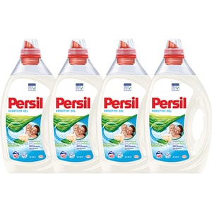 Pachet promo: Detergent lichid PERSIL Gel Sensitive, 4 x 2 l, 160 spalari