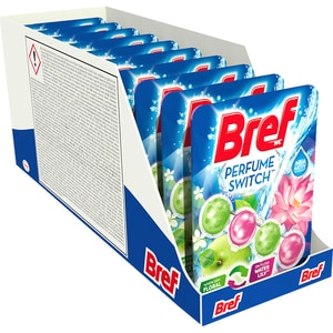 Odorizant toaleta BREF Perfume Switch Apple Water Lilly, 10 x 50g