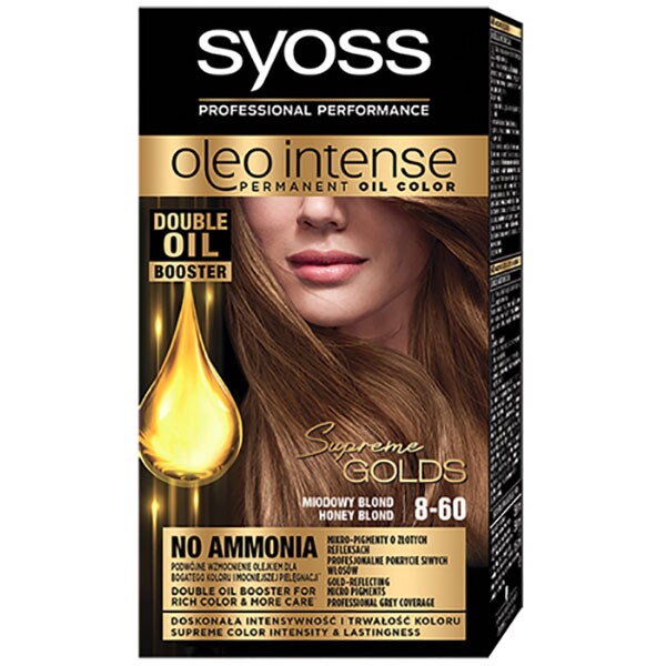 Vopsea de par SYOSS Color Oleo, 8-60 Honey Blond, 115ml
