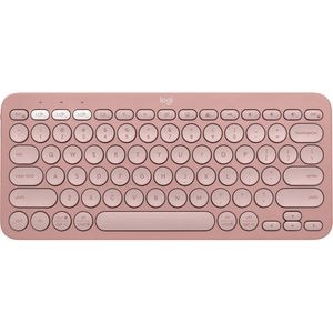 Tastatura Wireless LOGITECH Pebble Keys 2 K380s Multi-Device, Bluetooth, Layout US INT, roz