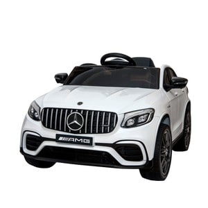 Masina electrica copii NOVOKIDS Mercedes GLC 63 AMG, 3-8 ani, 12V, 6 km/h, 2 motoare, alb