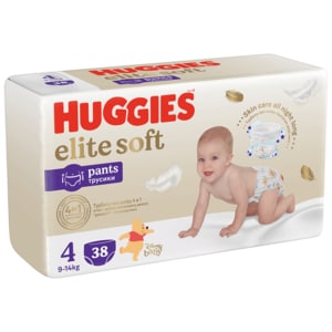 Scutece chilotel HUGGIES Elite Soft Pants Mega nr 4, Unisex, 9-14 kg, 38buc